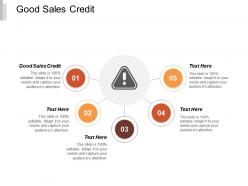 Good sales credit ppt powerpoint presentation icon portfolio cpb