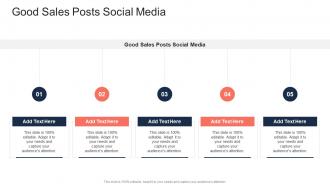 Good Sales Posts Social Media In Powerpoint And Google Slides Cpb