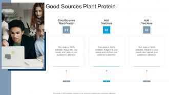 Good Sources Plant Protein In Powerpoint And Google Slides Cpb