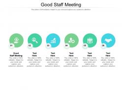 Good staff meeting ppt powerpoint presentation gallery tips cpb