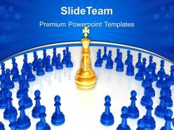 Good strategy game templates chess king surrounded chart ppt design slides powerpoint