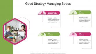 Good Strategy Managing Stress In Powerpoint And Google Slides Cpb