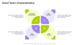 Good Team Characteristics In Powerpoint And Google Slides Cpb