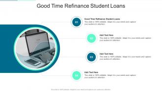 Good Time Refinance Student Loans In Powerpoint And Google Slides Cpb