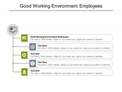 Good working environment employees ppt powerpoint presentation infographics examples cpb