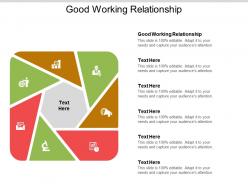 Good working relationship ppt powerpoint presentation model master slide cpb
