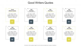 Good Writers Quotes In Powerpoint And Google Slides Cpb