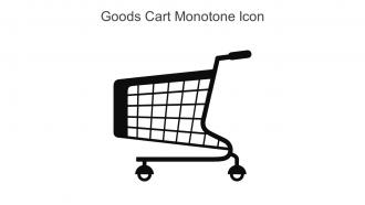 Goods Cart Monotone Icon In Powerpoint Pptx Png And Editable Eps Format
