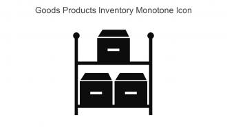 Goods Products Inventory Monotone Icon In Powerpoint Pptx Png And Editable Eps Format