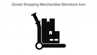 Goods Shopping Merchandise Monotone Icon In Powerpoint Pptx Png And Editable Eps Format