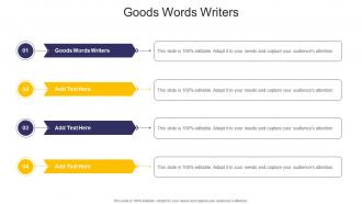 Goods Words Writers In Powerpoint And Google Slides Cpb