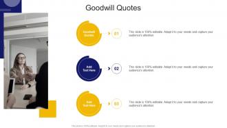 Goodwill Quotes In Powerpoint And Google Slides Cpb