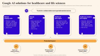 Google Ai Healthcare And Life Sciences Using Google Bard Generative Ai AI SS V Professional Image