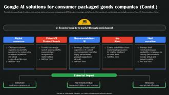 Google AI Solutions For Consumer Packaged AI Google To Augment Business Operations AI SS V Aesthatic Image