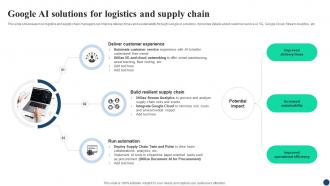 Google AI Solutions For Logistics AI Google For Business A Comprehensive Guide AI SS V