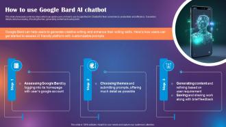 Google Bard Future Of Generative AI How To Use Google Bard AI Chatbot ChatGPT SS