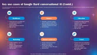 Google Bard Future Of Generative AI Key Use Cases Of Google Bard Conversational AI ChatGPT SS Idea Impactful
