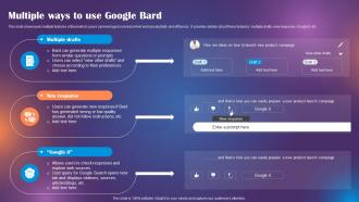 Google Bard Future Of Generative AI Multiple Ways To Use Google Bard ChatGPT SS