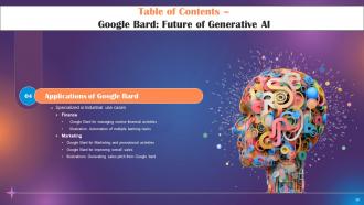 Google Bard Future Of Generative AI Powerpoint Presentation Slides ChatGPT CD Professional Ideas