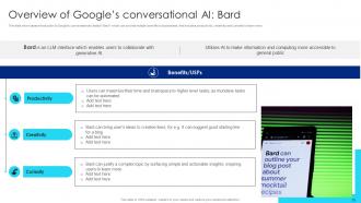 Google Chatbot Usage Guide Powerpoint Presentation Slides AI CD V Impactful Colorful