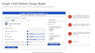 Google Cloud Platform Pricing Models Google Cloud Overview