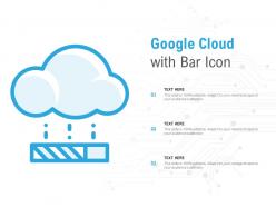 Google Cloud With Bar Icon