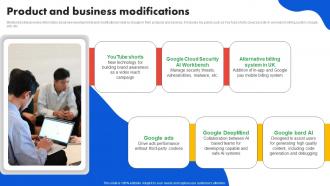Google Company Profile Product And Business Modifications CP SS