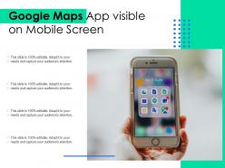 Google maps app visible on mobile screen
