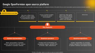 Google Openfermion Open Source Platform Google Quantum Computer AI SS