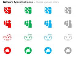 Google plus myspace reddit picasa ppt icons graphics