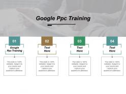Google ppc training ppt powerpoint presentation portfolio professional cpb