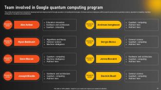 Google Quantum Computer Unleashing The Power Of Advanced Computing AI CD Designed Graphical