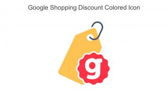 Google Shopping Discount Colored Icon In Powerpoint Pptx Png And Editable Eps Format