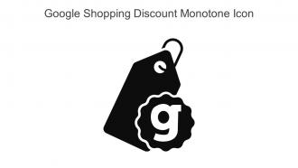 Google Shopping Discount Monotone Icon In Powerpoint Pptx Png And Editable Eps Format