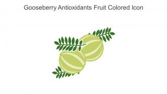 Gooseberry Antioxidants Fruit Colored Icon In Powerpoint Pptx Png And Editable Eps Format