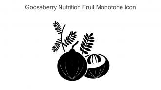 Gooseberry Nutrition Fruit Monotone Icon In Powerpoint Pptx Png And Editable Eps Format