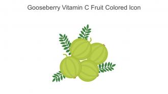 Gooseberry Vitamin C Fruit Colored Icon In Powerpoint Pptx Png And Editable Eps Format