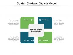 Gordon dividend growth model ppt powerpoint presentation styles example topics cpb
