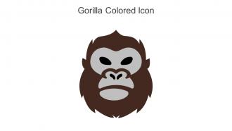 Gorilla Colored Icon In Powerpoint Pptx Png And Editable Eps Format