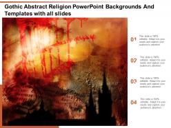Gothic abstract religion powerpoint backgrounds and templates with all slides
