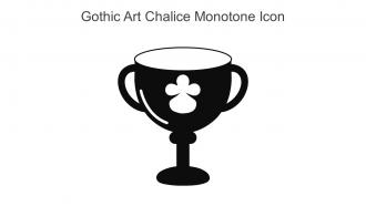 Gothic Art Chalice Monotone Icon In Powerpoint Pptx Png And Editable Eps Format