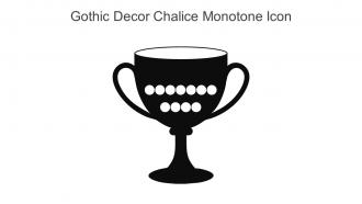 Gothic Decor Chalice Monotone Icon In Powerpoint Pptx Png And Editable Eps Format