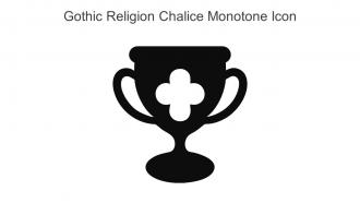 Gothic Religion Chalice Monotone Icon In Powerpoint Pptx Png And Editable Eps Format