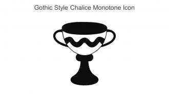 Gothic Style Chalice Monotone Icon In Powerpoint Pptx Png And Editable Eps Format