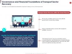 Governance And Financial Foundations Of Transport Sector Recovery Ppt Powerpoint Presentation Ideas