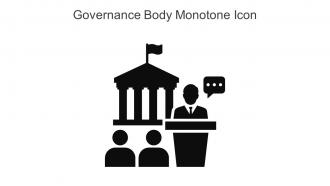 Governance Body Monotone Icon In Powerpoint Pptx Png And Editable Eps Format