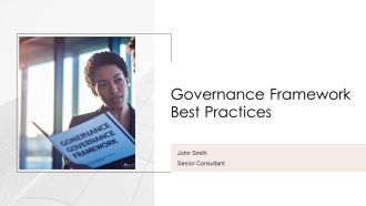 Governance Framework Best Practices PPT Mockup AT