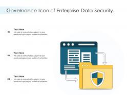 Governance icon of enterprise data security