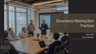 Governance Meeting Best Practices PPT Outline AT