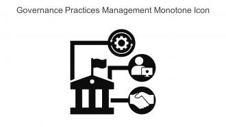 Governance Practices Management Monotone Icon In Powerpoint Pptx Png And Editable Eps Format